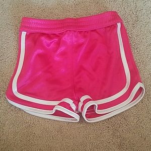 Pink toddler gym shorts